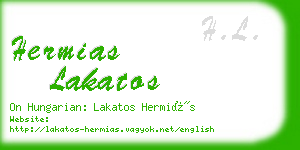 hermias lakatos business card